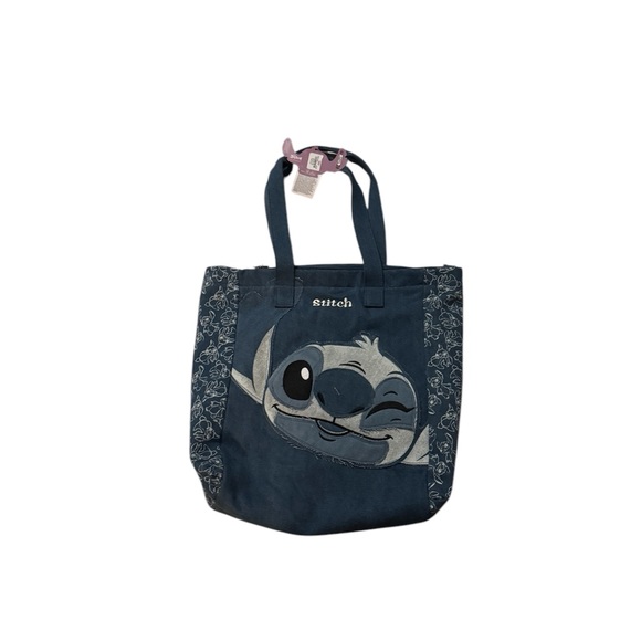 Stitch Blue Denim Tote Bag - Picture 9 of 13